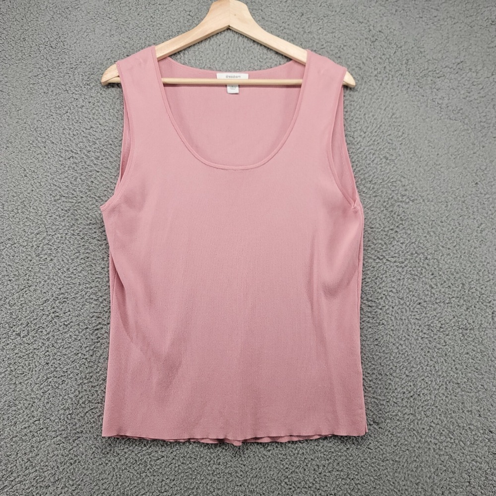 Dressbarn shirt Women's Large Tank Top Pink